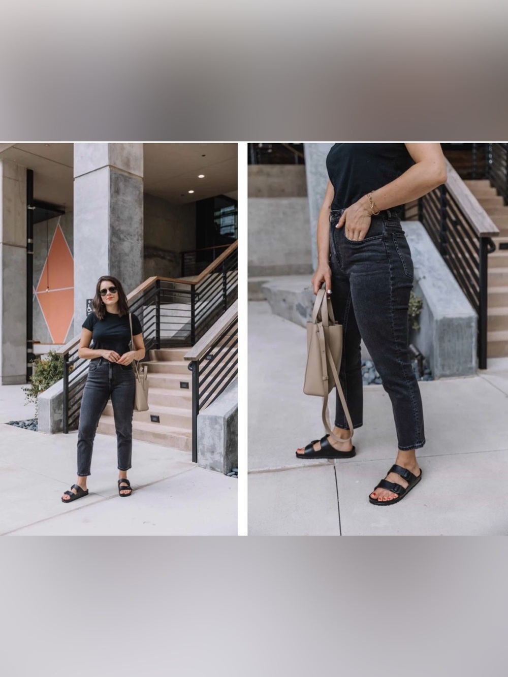 Everlane High-Rise Skinny Jeans - Washed Black ORGANIC COTTON